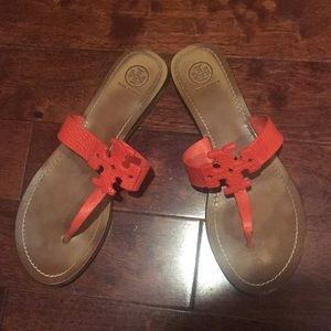 Tory Burch Moore Flat Thong Elba Tumbled Leather